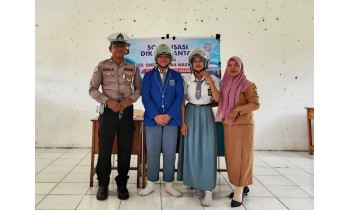 Bersama Lantas Polres Pulang Pisau, SMAN 2 Kahayan Tengah Tingkatkan Kesadaran Berlalu Lintas